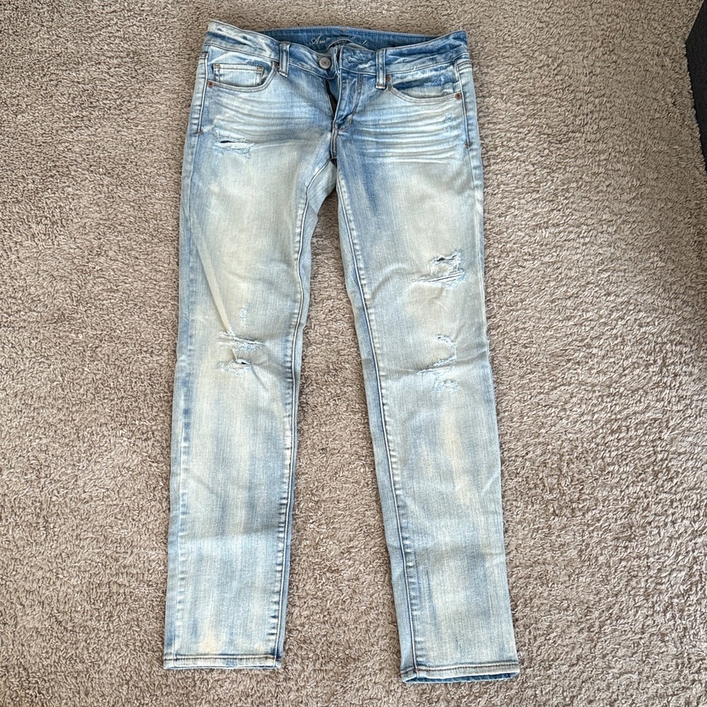 American Eagle Outfitters Light Blue Skinny Jeans